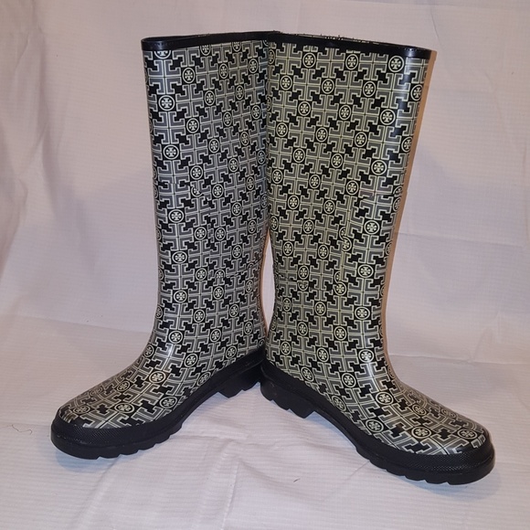 tory burch classic rain boots